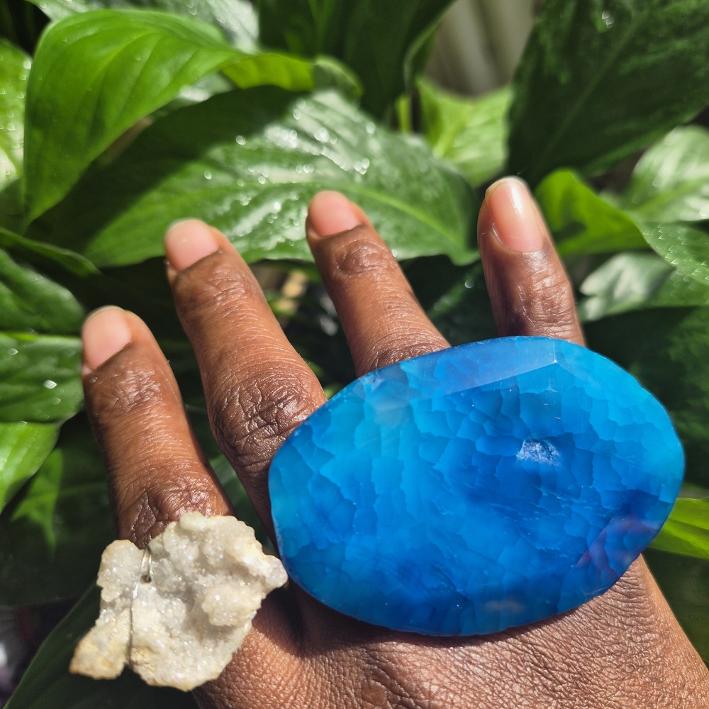 Desigual Vibrant Blue Statement Ring - image 2